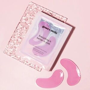 GRACE & STELLA MOISTURIZING EYE MASK PINK (3 PAIR)